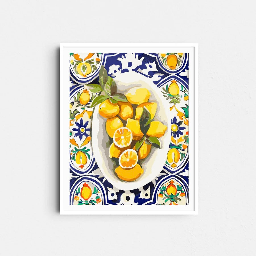 Paint Like Frida- Amalfi Lemons (Rolled)