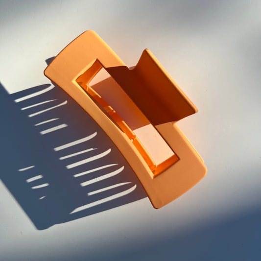 Hair Claw- Soft Orange
